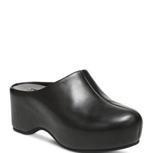 Vince Isa Clogs - Black Leather